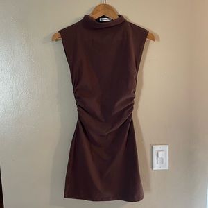 Reformation brown Alden knit dress XS